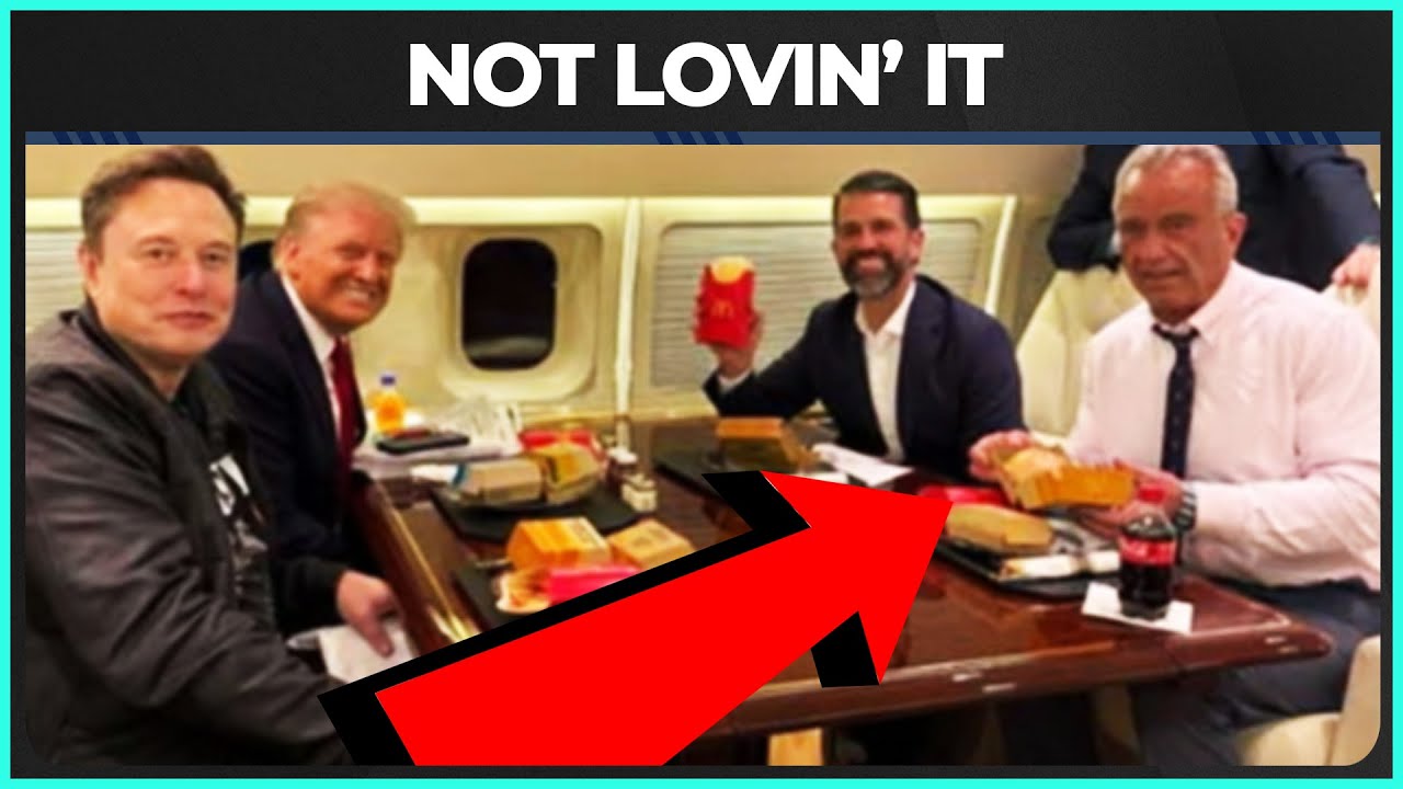 ‘Health Nut’ RFK Jr. Forced To Eat McDonalds With Trump
