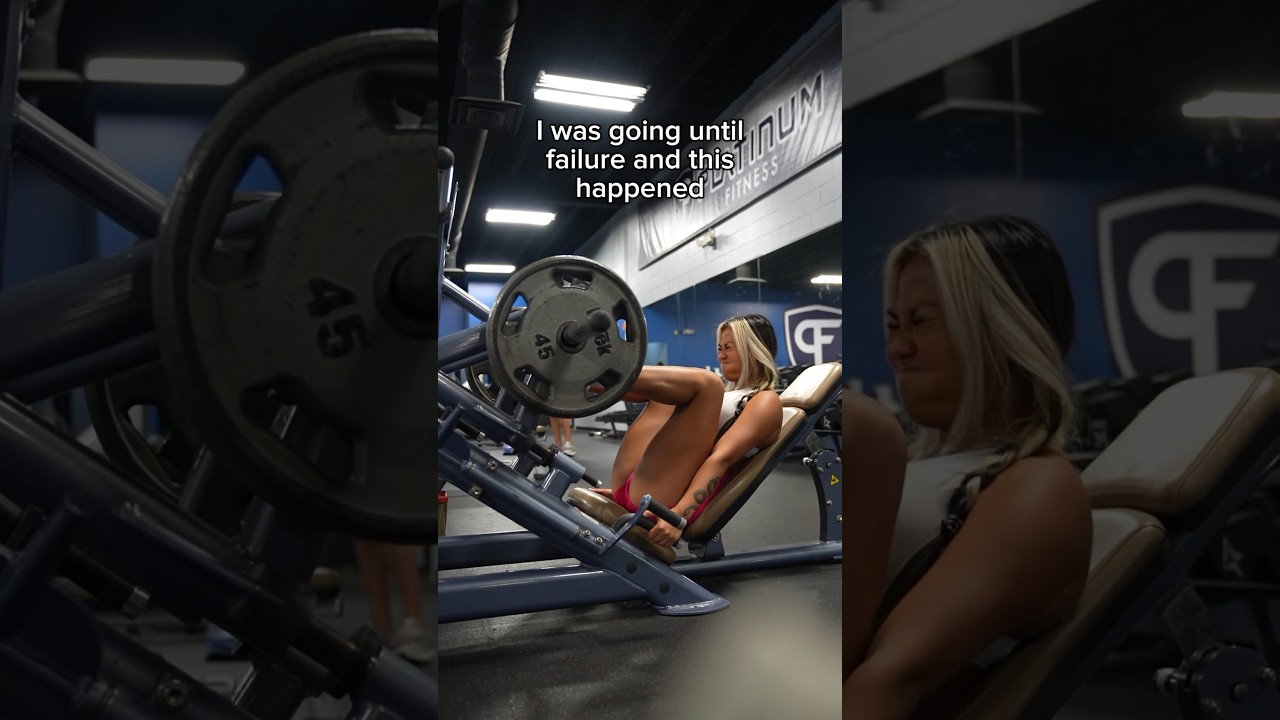 I Was Going Until Failure And This Happened… #gym #fitness #legpress