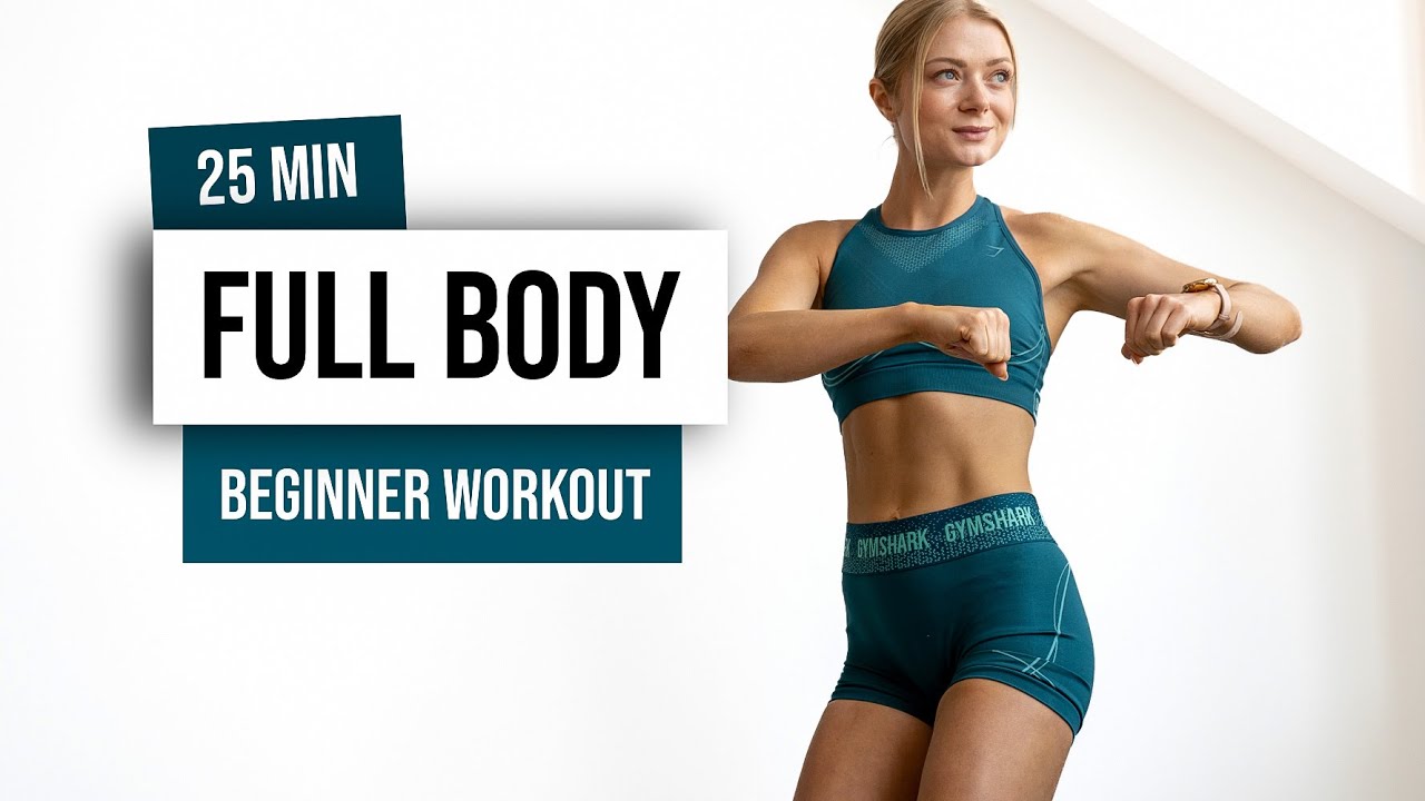 25 MIN FULL BODY HIIT for Beginners – No Equipment – No Repeat Home Workout