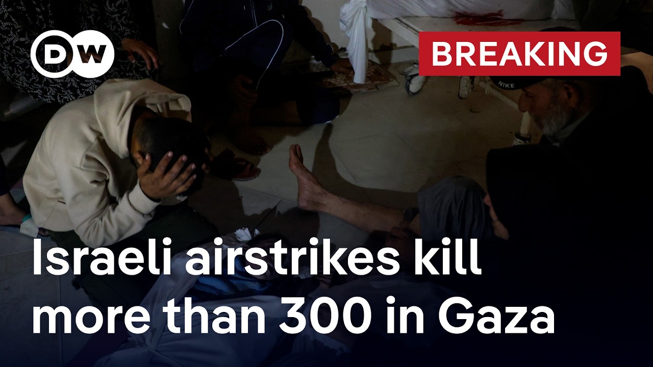Gaza health ministry reports over 300 people killed as Israel resumes fighting | DW News