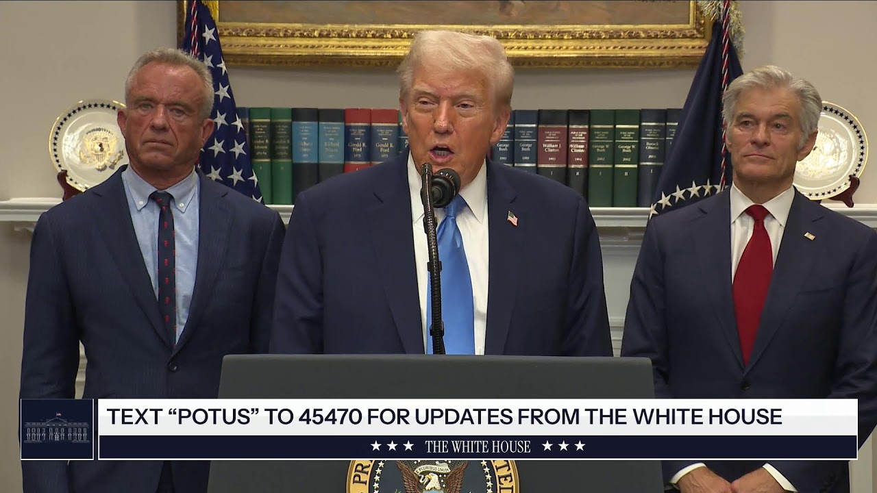 President Trump Makes an Announcement on Medical and Scientific Findings for America’s Children