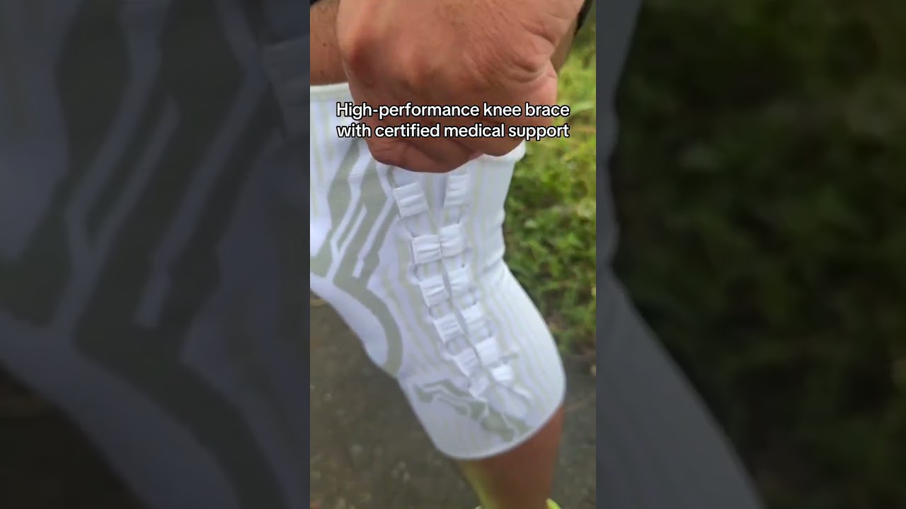High-performance knee support designed for serious training and athletes #kneepain #fitness #athlete