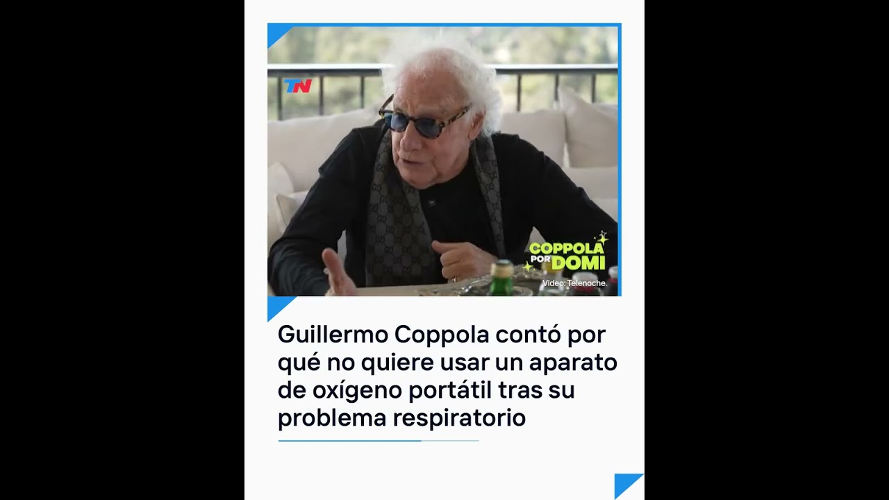 GUILLERMO COPPOLA CONTÓ POR QUÉ NO QUIERE USAR SU APARATO DE OXÍGENO TRAS SU PROBLEMA RESPIRATORIO