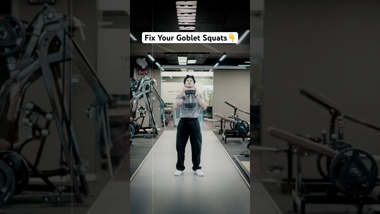 Correct your Goblet Squats ☝️ #fitness #gobletsquat #formcorrection #motivation #legday