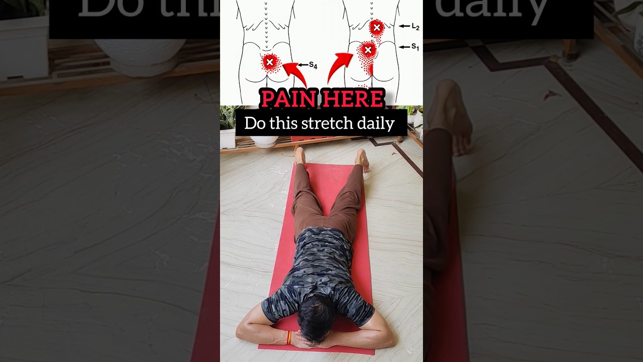 Top Lower Back pain Exercise & SI Joint Pain Exercise #backpain #fitness #exercise