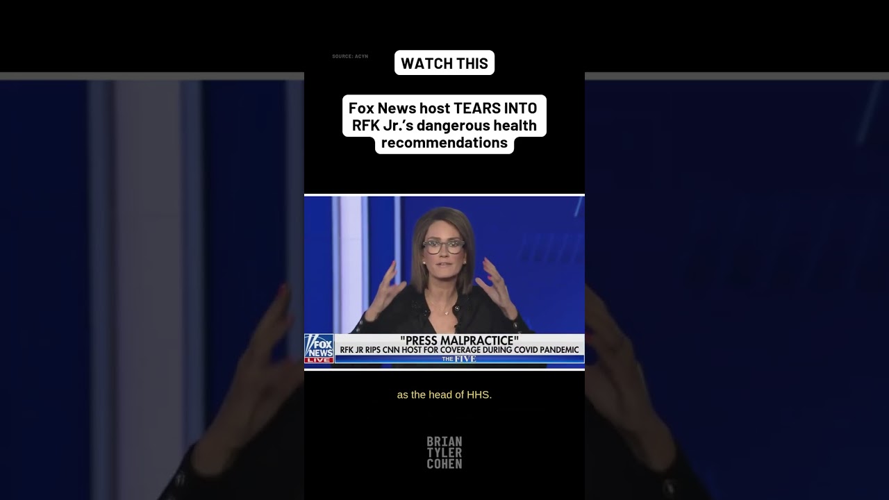 Fox News host TEARS INTO RFK Jr.’s dangerous health recommendations