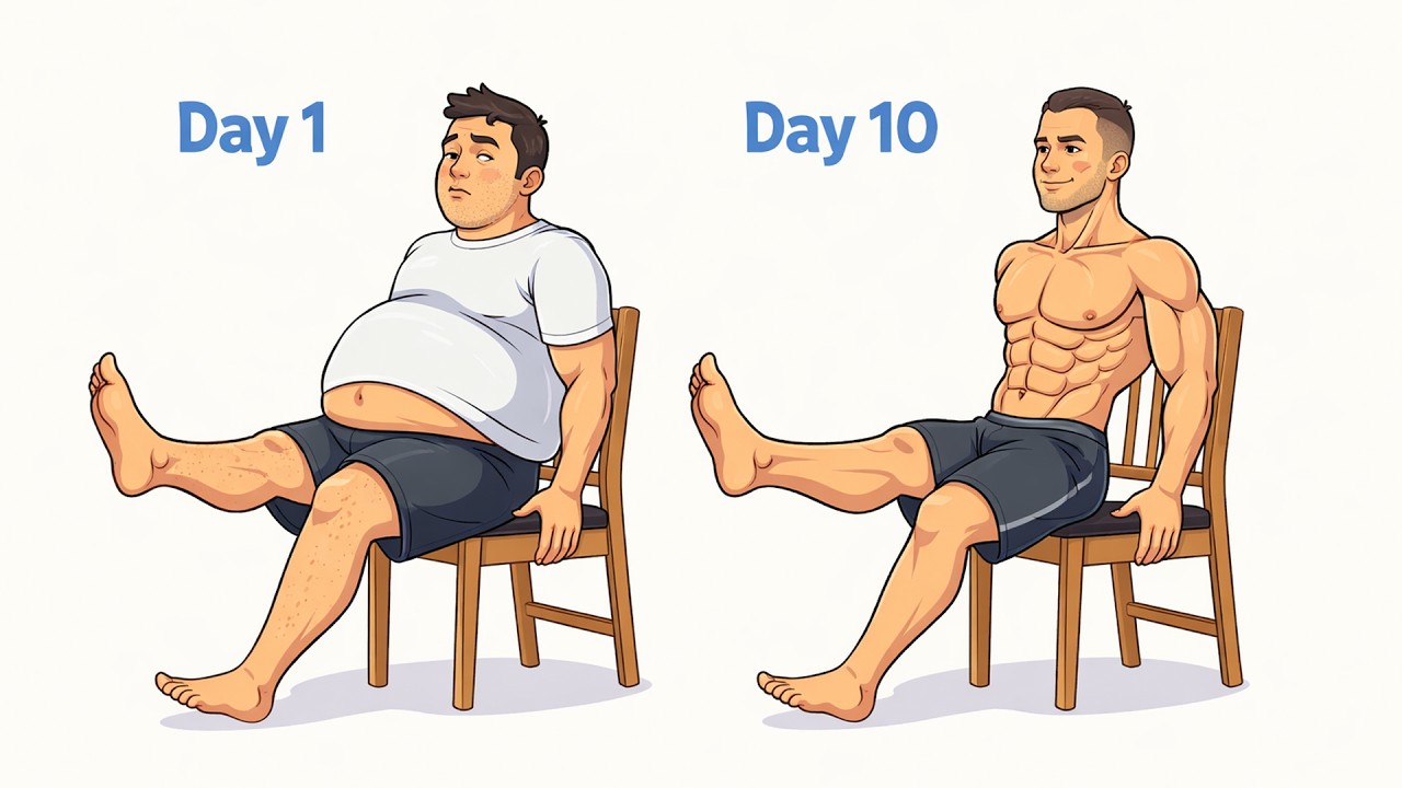 5 Min 5 Seated Exercises To Make Belly Fat CRY HARD