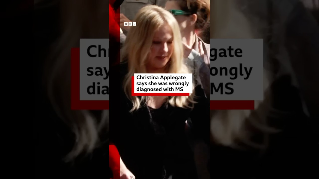 Christina Applegate says she was wrongly diagnosed with MS. #BBCNews